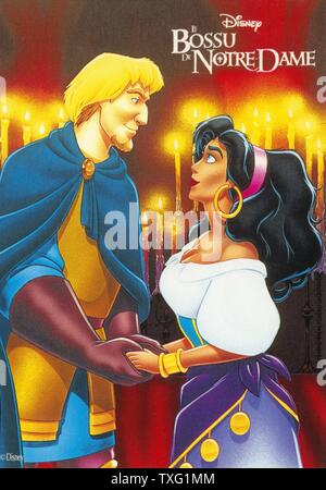 The Hunchback of Notre Dame  Year: 1996 USA Director: Gary Trousdale, Kirk Wise Animation Poster (Fr) Stock Photo