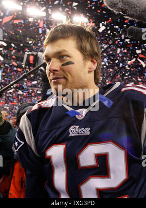 Tom Brady Photo: AFC Championship: San Diego Chargers v New England  Patriots-January 20, 2008