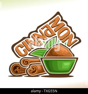 Vector logo for Cinnamon Stock Vector