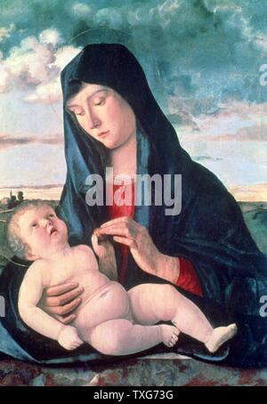 Giovanni Bellini  Italian school Madonna and Child Stock Photo