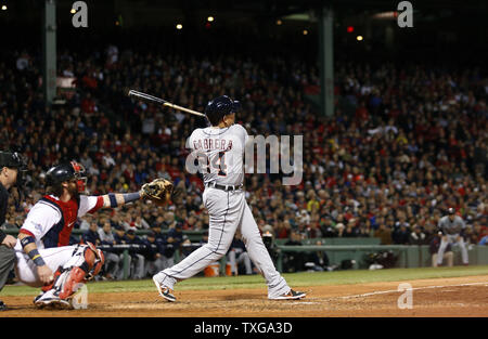 Boston Red Sox catcher Jarrod Saltalamacchia (39) celebrates as Detroit  Tigers' Jose Iglesias, right, leaves the field after the Red Sox beat the  Tigers 5-2 in Game 6 of the American League