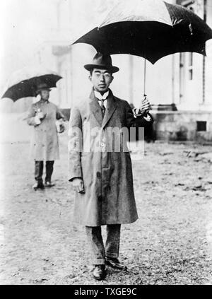 Crown Price Hirohito (later emperor) of Japan 1922 Stock Photo