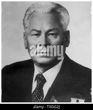 Konstantin Ustinovich Chernenko. Chernenko was a Soviet politician and the fifth General Secretary of the Communist Party of the Soviet Union, he led the Soviet Union for thirteen months from 1984 until his death in 1985. Stock Photo