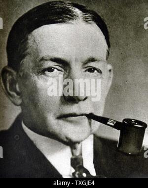 Photographic portrait of Charles G. Dawes (1865-1951) an American banker, politician, Vice President of the United States, and a military general. Dated 20th Century Stock Photo