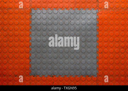 Rubber tile texture. Rubber pavement background. Abstract puzzle flooring pattern. Garage floor texture Stock Photo