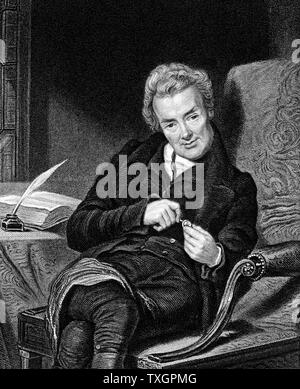 William Wilberforce (1759-1833) English philanthropist. Abolition of slavery. Engraving Stock Photo
