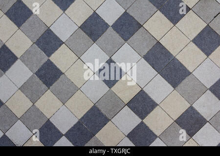 Pool tile mosaic pattern. Puzzle pavement background. Abstract ceramic brick pattern. Shower surface texture Stock Photo