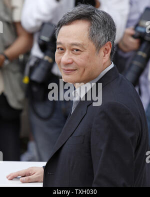 Director Ang Lee arrives at a photocall for the film 'Taking Woodstock' at the 62nd annual Cannes Film Festival in Cannes, France on May 16, 2009.   (UPI Photo/David Silpa) Stock Photo