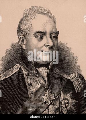 William IV (1765-1837) king of Great Britain from 1830; third son of George III, uncle of Victoria.  Member of the Hanoverian dynasty. Wood engraving c1900. Stock Photo