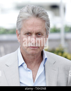 Michael Douglas arrives at a photocall for the film 'Wall Street: Money Never Sleeps' at the 63rd annual Cannes International Film Festival in Cannes, France on May 14, 2010.   UPI/David Silpa Stock Photo