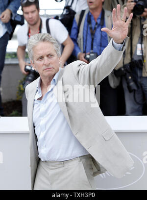 Michael Douglas arrives at a photocall for the film 'Wall Street: Money Never Sleeps' at the 63rd annual Cannes International Film Festival in Cannes, France on May 14, 2010.   UPI/David Silpa Stock Photo