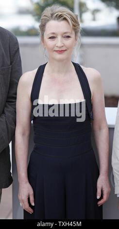 Lesley Manville arrives at a photocall for the film 'Another Year' at the 63rd annual Cannes International Film Festival in Cannes, France on May 15, 2010.   UPI/David Silpa Stock Photo