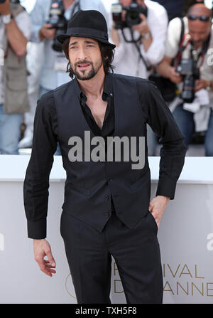 Adrien Brody arrives at a photocall for the film 'Midnight in Paris' at the 64th annual Cannes International Film Festival in Cannes, France on May 11, 2011.   UPI/David Silpa Stock Photo