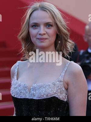 Sara Forestier arrives on the red carpet before the screening of the film 'The Tree of Life' during the 64th annual Cannes International Film Festival in Cannes, France on May 16, 2011.  UPI/David Silpa Stock Photo