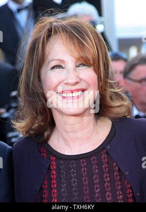 Nathalie Baye arrives on the red carpet before the screening of the film 'The Tree of Life' during the 64th annual Cannes International Film Festival in Cannes, France on May 16, 2011.  UPI/David Silpa Stock Photo