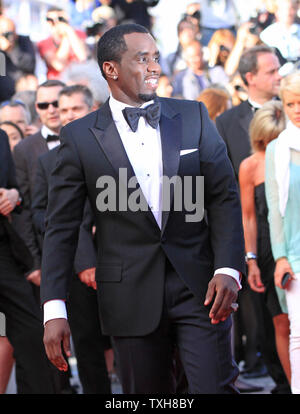 Sean 'Diddy' Combs arrives on the red carpet before the screening of the film 'Lawless' during the 65th annual Cannes International Film Festival in Cannes, France on May 19, 2012.  UPI/David Silpa Stock Photo