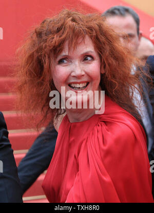 Sabine Azema arrives on the red carpet before the screening of the film 'Vous n'avez encore rien vu (You Ain't Seen Nothin' Yet)' during the 65th annual Cannes International Film Festival in Cannes, France on May 21, 2012.  UPI/David Silpa Stock Photo