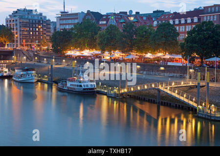 geography / travel, Germany, Bremen, Hanse, Hanseatic town, Schlachte, Weser, Additional-Rights-Clearance-Info-Not-Available Stock Photo