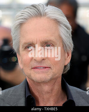 Michael Douglas arrives at a photo call for the film 'Behind the Candelabra' during the 66th annual Cannes International Film Festival in Cannes, France on May 21, 2013.   UPI/David Silpa Stock Photo