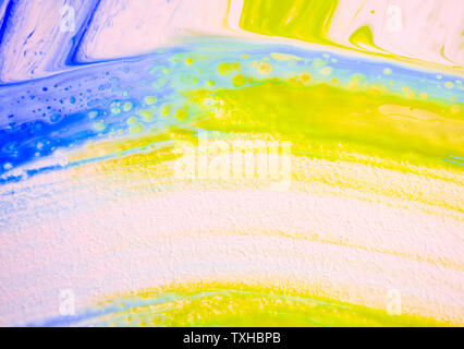 Abstract colorful painting background made in fluid art technique. Trendy pattern pink color pattern. Stock Photo