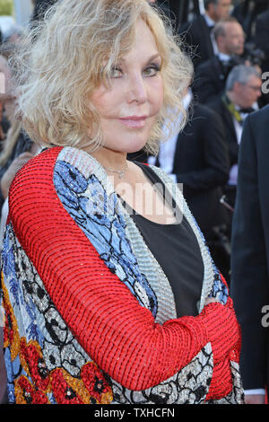 Kim Novak arrives on the red carpet before the screening of the film 'Zulu' during the 66th annual Cannes International Film Festival in Cannes, France on May 26, 2013.  UPI/David Silpa Stock Photo