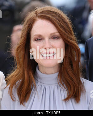 Julianne Moore arrives at a photo call for the film 'Maps to the Stars' during the 67th annual Cannes International Film Festival in Cannes, France on May 19, 2014.   UPI/David Silpa Stock Photo