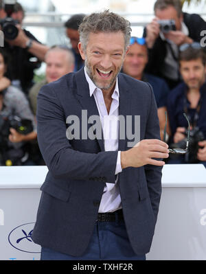 Vincent Cassel arrives at a photo call for the film 'Tale of Tales' during the 68th annual Cannes International Film Festival in Cannes, France on May 14, 2015.   Photo by David Silpa/UPI Stock Photo