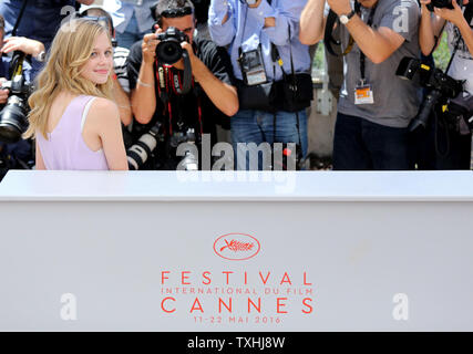 Angourie Rice arrives at a photocall for the film 'The Nice Guys' during the 69th annual Cannes International Film Festival in Cannes, France on May 15, 2016.   Photo by David Silpa/UPI Stock Photo