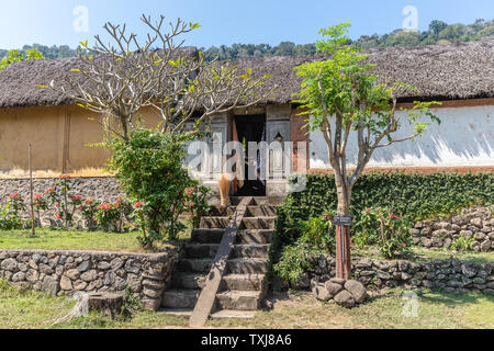 Traditional houses in Bali Aga village Tenganan Pegringsingan in Karangasem Regency, Bali, Indonesia. Stock Photo