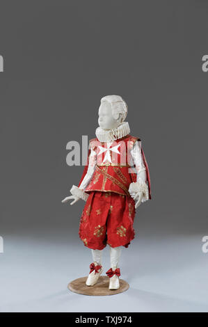 Boy mannequin wearing paper costume by Isabelle de Borchgrave Stock Photo