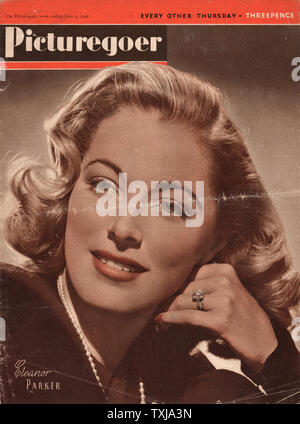 1948 Picturegoer magazine front page actress Eleanor Parker Stock Photo