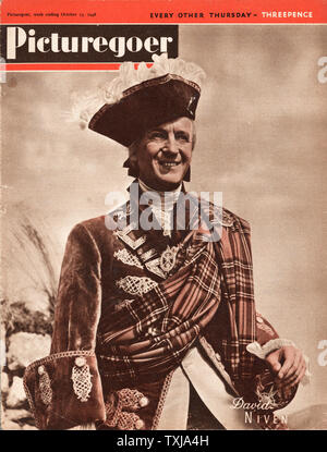 1948 Picturegoer magazine front page actor David Niven Stock Photo