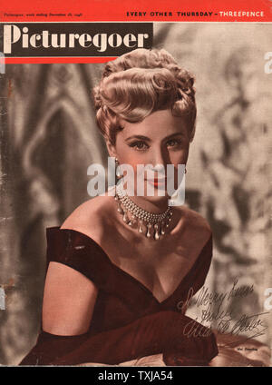 1948 Picturegoer magazine front page actress Mai Zetterling Stock Photo