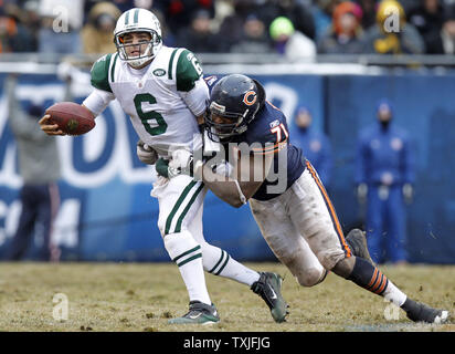 Chicago Bears defensive tackle Israel Idonije (71) celebrates a