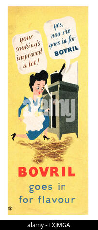 1946 UK Magazine Bovril Advert Stock Photo