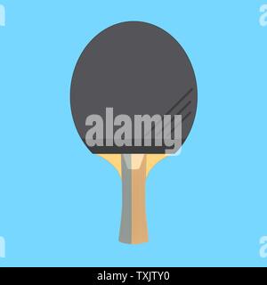 Table tennis or ping-pong racket, vector isolated illustration Stock Vector