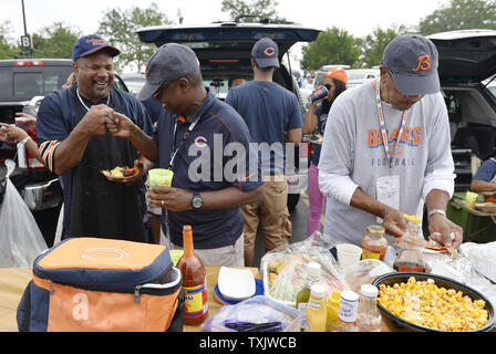 Fans tailgate before the Chicago Bears game against the Buffalo Bills at  Soldier Field on September 7, 2014 in Chicago. UPI/Brian Kersey Stock Photo  - Alamy