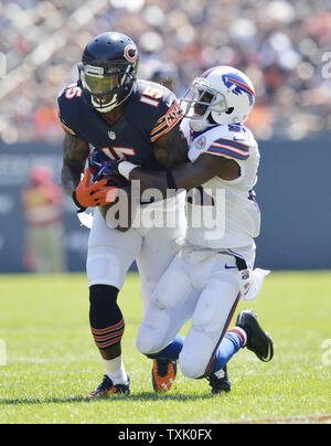 Buffalo Bills cornerback Leodis McKelvin walks off the field following  Monday night's practice at St. John Fisher College in Rochester, NY.  (Credit Image: © Michael Johnson/Southcreek Global/ZUMApress.com Stock  Photo - Alamy