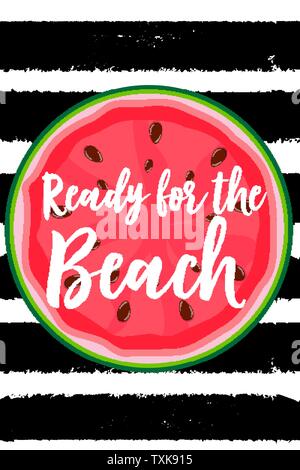 Beach towels design template. Vector Illustration Stock Vector