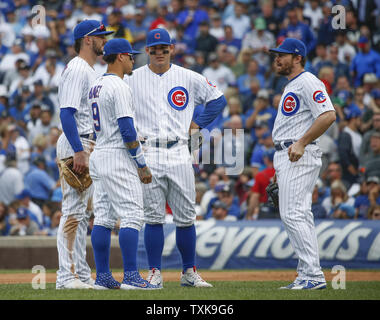 Anthony Rizzo, Kris Bryant, and Javier Baez by Jonathan Daniel