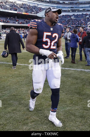 December 23, 2018: Chicago Bears outside linebacker Khalil Mack (52) in  action during the NFL football game between the Chicago Bears and the San  Francisco 49ers at Levi's Stadium in Santa Clara