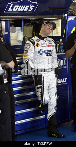 Driver Jimmie Johnson During The Practice Session For The Nascar Sprint 