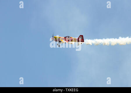 Igualada-Odena, Barcelona May 05 of 2019. Aerosport 27 contest of general and sports aeronautics. Aerial exhibition Stock Photo