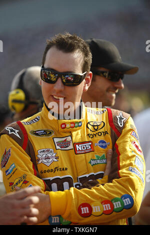 Race car driver Kyle Busch on pit road before the NASCAR Coca-Cola 600 Race at the Charlotte Motor Speedway in Concord, North Carolina on May 29, 2011.    UPI/Nell Redmond . Stock Photo