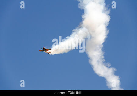 Igualada-Odena, Barcelona May 05 of 2019. Aerosport 27 contest of general and sports aeronautics. Aerial exhibition Stock Photo