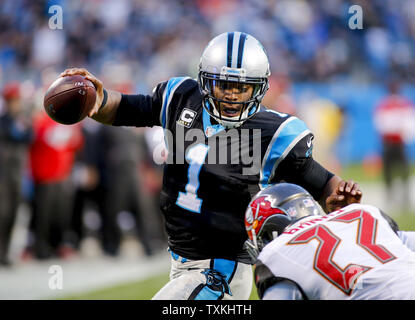 Charlotte, North Carolina, USA. 16th Aug, 2019. Carolina Panthers  quarterback Cam Newton (1) during the preseason NFL football game between  the Buffalo Bills and the Carolina Panthers on Friday August 16, 2019