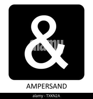 Ampersand icon illustration Stock Vector Image & Art - Alamy