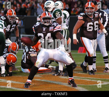 Reuben Droughns Number 34 Cleveland Browns Editorial Stock Photo - Stock  Image