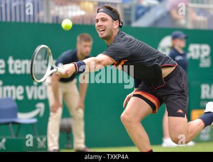 Cameron Norrie (Gbr) at Eastbourne, UK. 25th June, 2019. Nature Valley International tennis at Devonshire Park. Stock Photo