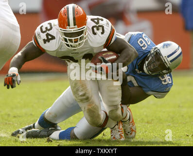 Reuben Droughns Number 34 Cleveland Browns Editorial Stock Photo - Stock  Image